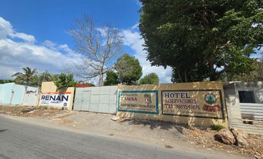 TERRENO BARDEADO Y CON ASFALTO EN IZAMAL.