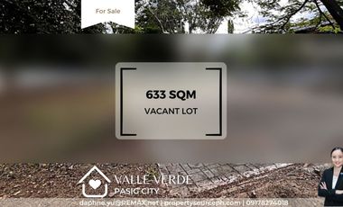 PRICE IMPROVED! Valle Verde Vacant Lot for Sale! Pasig City