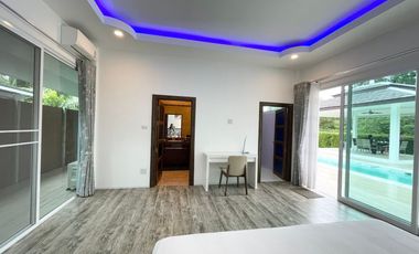 Good deal pool villa 500 meters from Hat Thung Wua Laen Beach Chumphon With very nice decoration fully furnished ready to move in and quiet Easy for t