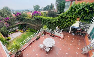 RENTA HERMOSA CASA CON JARDIN EN DILIGENCIAS ALCALDIA TLALPAN