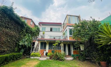 RENTA HERMOSA CASA CON JARDIN EN DILIGENCIAS ALCALDIA TLALPAN