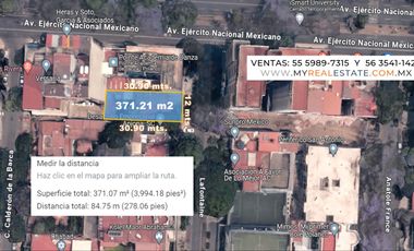 Terreno en venta en Polanco $36,000,000.00 pesos.