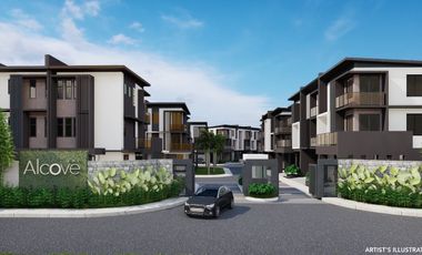 3 Bedrooms with 2 Car Garage Resort theme Townhouse Subdivision Palmera homes For Sale in Quezon City