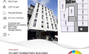 For Sale: 52-Unit Dormitory Building, Makati City, P80M
