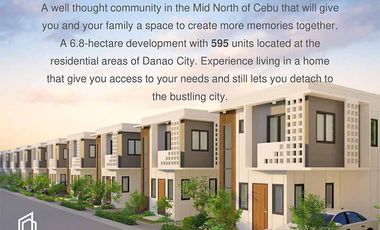 Affordable 2 storey  house and lot in Danao along the highway