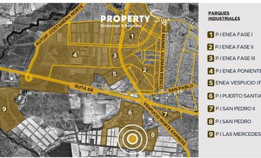 Arriendo Terreno Industrial Laguna Sur Pudahuel 0,017 UF/m2 / TI-24