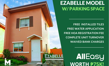 House with Parking Lot in Camella Bacolod South | 2-Bedroom Ezabelle Model Ready for Occupancy Unit