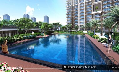 Preselling 1 Bedroom 1 Bathroom Allegra Garden Place Condominium For Sale in Pasig  near C5 Shaw