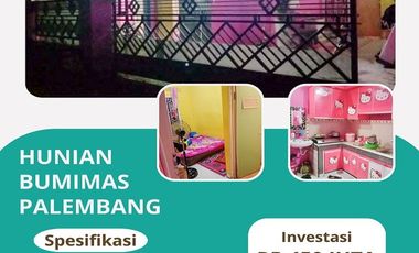 Rumah Dijual di Daerah Bumimas Palembang Dekat Terminal Alang Alang Lebar