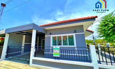 Single house for sale, Thana Villa Village, Bang Pa-in, Ayutthaya, Soi Wat Suthirujiraram, twin house behind the corner, beautifully decorated, ready to move in