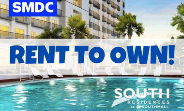 5% DISCOUNT! MOVE-IN NOW! LOWEST PRICE RENT TO OWN CONDO IN LAS PIÑAS | SMDC SOUTH RESIDENCES