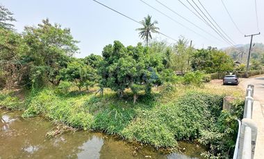 Land by the river in Mae On at Baan On Luai for Sale Lot size 4 rai