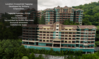 GRAND QUARTIER - READY FOR OCCUPANCY 1 BEDROOM CONDOTEL AT CROSSWIDS TAGAYTAY (4F-L)