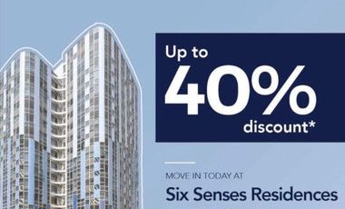 Six Senses Residences, Pasay City | Residential Units | RFO Discount Promo