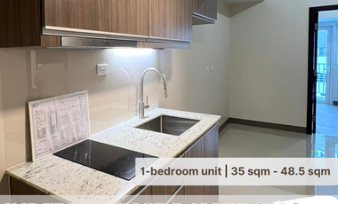FOR SALE: Independence day promo term 1-bedroom unit 35 sqm in Park Mckinley West Tower B Move-in ready by 2024