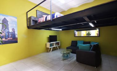 Departamento tipo loft amueblado en el centro de puebla