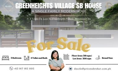 2-Storey Single Family Modern Home Preselling in Greenheights Village, Paranaque City
