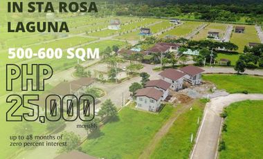 Lot For Sale in Sta Rosa Laguna 25K per month 466 sqm available.
