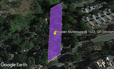 PUTATAN MUNTINLUPA RESIDENTIAL COMMERCIAL VACANT LOT @ 1,323 SQM