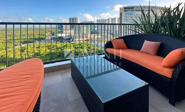 Departamento amueblado en renta en Brezza Towers en Cancún, Quintana Roo.