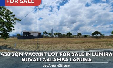 438 sqm Vacant Lot for Sale in Lumira Nuvali Calamba Laguna