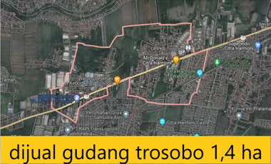 Gudang dijual di Jawa Timur, Sidoarjo