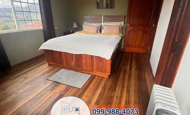 HERMOSA CASA CON AREA VERDE Y AMOBLADA EN RENTA, Sector Capulispamba R117