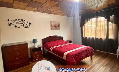 HERMOSA CASA CON AREA VERDE Y AMOBLADA EN RENTA, Sector Capulispamba R117