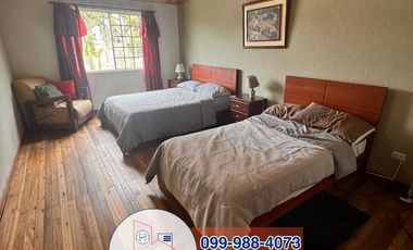 HERMOSA CASA CON AREA VERDE Y AMOBLADA EN RENTA, Sector Capulispamba R117