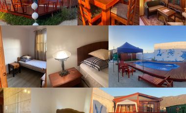 Espectacular sitio con dos cabañas y piscina en el Panúl a la venta