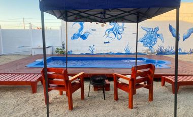 Espectacular sitio con dos cabañas y piscina en el Panúl a la venta