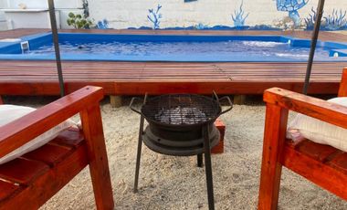 Espectacular sitio con dos cabañas y piscina en el Panúl a la venta