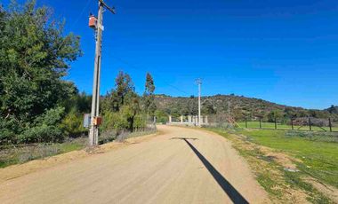 Parcelas de 20.000 m, rol, agua y luz. Ruta lo Orozco / Casablanca