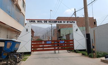 TERRENO PLANO en  Sol De Huampaní 4ta Etapa - Ñaña