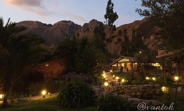 HOTEL EN VENTA, 5,228 m2 AT, URUBAMBA, VALLE SAGRADO - CUSCO
