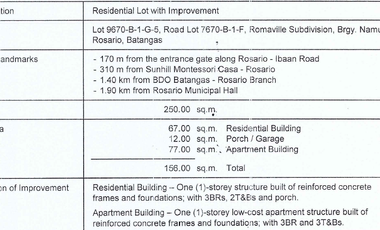 3 BR HOUSE AND LOT W/ APARTMENT FOR SALE IN ROMAVILLE ROSARIO BATANGAS