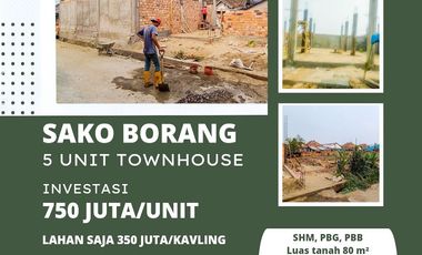 Dijual Townhouse Baru di Sako Palembang Dekat Pasar Perumnas Sako