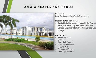 Fire Sale Promo, Hottest RFO Deals in Amaia Scapes San Pablo - Upto 320K Discount