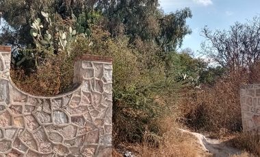 Terreno en venta en el Barrio Conejos, Municipio de Atotonilco, Hidalgo