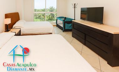 Departamento de playa completamente reparado. Con terraza y vista al mar