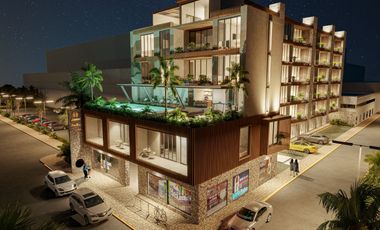 Departamento enCozumel en venta de 2 recamaras con vista al mar