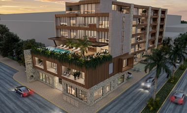 Departamento enCozumel en venta de 2 recamaras con vista al mar