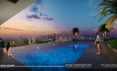 16K/mo starts at 2 Bedroom in SAGE RESIDENCES | New Preselling Project in Mandaluyong. Highly accessible via EDSA, Boni Avenue or Shaw Boulevard. Few minutes away to Central Business Districts, BGC, SM Megamall & Rockwell Center