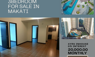 10% to move in 77sqm 3Bedroom RFO Rent to Own 30K Monthly Condo in San Lorenzo Makati City