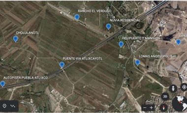 Venta de terreno de ALTA PLUSVALÍA por la VIA ATLIXCAYOTL, Puebla