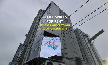 For Rent:  Office Spaces in Studio 7 Office Tower, EDSA Quezon City
