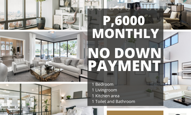 NO DOWN PAYMENT for STUDIO at P6,000 MONTHLY! PERPETUAL OWNERSHIP - PROPERTY INVESTMENT!