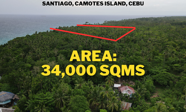 Beach Cliff Lot For Sale near Santiago Beach, Camotes Island, Cebu, Philippines