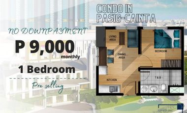 Selling a condo unit in pasig w/ no down payment 9,000 monthly for 1 Bedroom