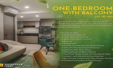 1 BEDROOM WITH BALCONY CONDO Unit in Woodsville Crest
